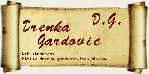 Drenka Gardović vizit kartica